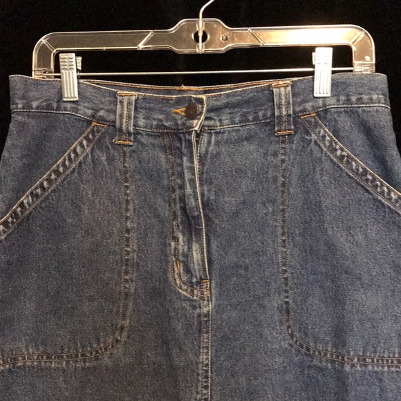 BILL BLASS 8P JEAN SKIRT - Picture 2 of 6